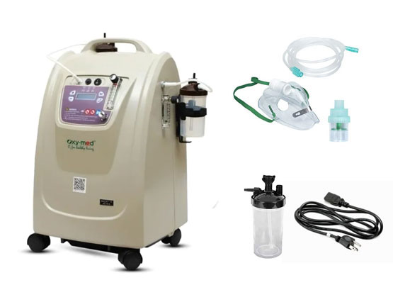 What's in the box for Oxymed 10 LPM Dual Flow