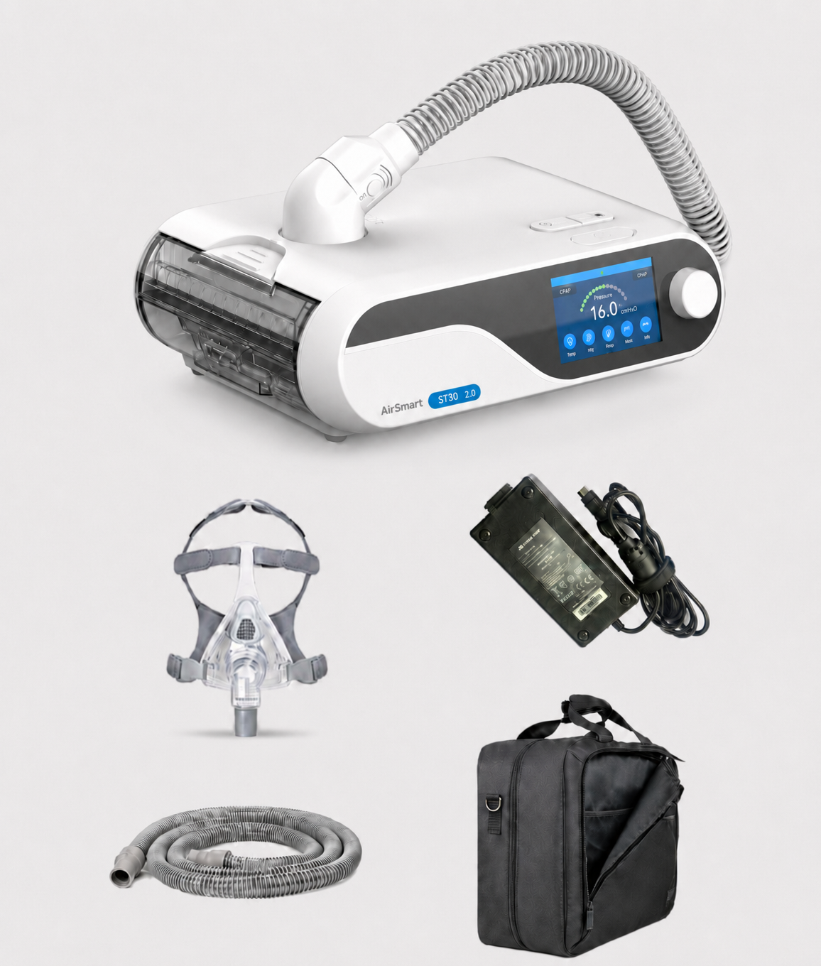 What's in the box for Oxymed AirSmart ST30 2.0